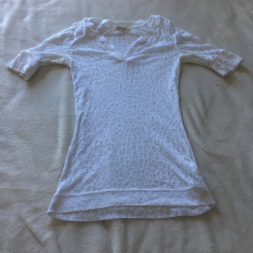 White see through shirt